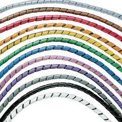 Panduit - Natural (Color) Polyethylene Spiral Bundling Cable Sleeve - 100' Coil Length, 0.38" Min Bundle Diam - Exact Tooling