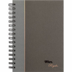 TOPS - 96 Sheet, 5-1/4 x 8 1/4", Legal/Wide (Style) Business Notebook - Black & Gray - Exact Tooling