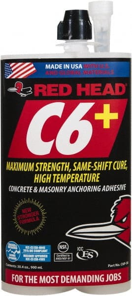 Red Head - Anchoring Adhesives Adhesive Material: Epoxy Volume (fl. oz.): 30.00 - Exact Tooling