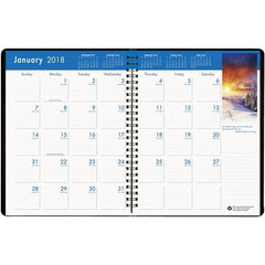 House of Doolittle - 24 Sheet, 8-1/2 x 11", Monthly Planner - Black - Exact Tooling