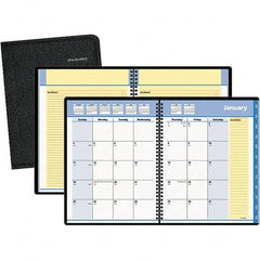 AT-A-GLANCE - 24 Sheet, 6-7/8 x 8-3/4", Monthly Planner - Black - Exact Tooling