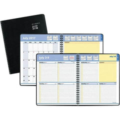 AT-A-GLANCE - 104 Sheet, 8 x 9-7/8", Weekly/Monthly Planner - Black - Exact Tooling