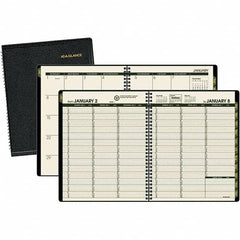 AT-A-GLANCE - 128 Sheet, 6-7/8 x 8", Weekly/Monthly Appointment Book - Black - Exact Tooling