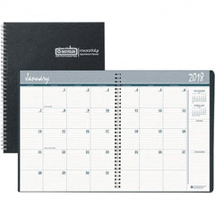 House of Doolittle - 32 Sheet, 8-1/2 x 11", Monthly Planner - Black - Exact Tooling