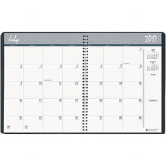 House of Doolittle - 32 Sheet, 8 1/2 x 11", Monthly Planner - Black - Exact Tooling