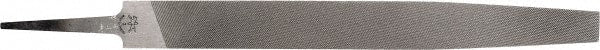 PFERD - 6" Long, Smooth Cut, Flat American-Pattern File - Single, Double Cut, 0.16" Overall Thickness, Tang - Exact Tooling
