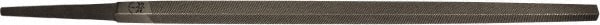 PFERD - 6" Long, Smooth Cut, Square American-Pattern File - Double Cut, 0.22" Overall Thickness, Tang - Exact Tooling