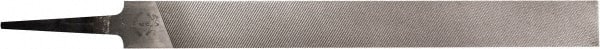 PFERD - 6" Long, Second Cut, Hand American-Pattern File - Double Cut, 0.16" Overall Thickness, Tang - Exact Tooling