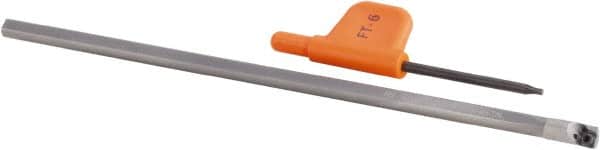 Kennametal - 6.91mm Min Bore Diam, 150mm OAL, 6mm Shank Diam, E-SCLD Indexable Boring Bar - CD.. S4T002 Insert, Screw Holding Method - Exact Tooling