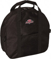 Bucket Boss - 2 Pocket Black Polyester Cable & Tool Bag - 4-13/64" Wide x 14-1/2" Deep x 13-51/64" High - Exact Tooling