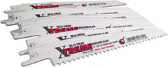 Disston - 6" Long x 7/8" Thick, Bi-Metal Reciprocating Saw Blade - Straight Profile, 6 TPI, Toothed Edge, Universal Shank - Exact Tooling