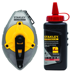 STANLEY® FATMAX® Aluminum Chalk Line Reel with 4 oz. Red Chalk - Exact Tooling