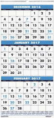 House of Doolittle - 7 Sheet, 8 x 17", Wall Calendar - Exact Tooling