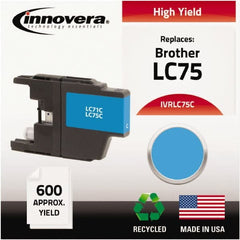 innovera - Cyan Inkjet Printer Cartridge - Use with Brother MFC-J6510DW, MFC-J6710DW, MFC-J6910DW, MFC-J825DW, MFC-J835DW - Exact Tooling