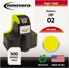 innovera - Yellow Inkjet Printer Cartridge - Use with HP Photosmart C5180, C6180, C7180, D6160, D7145, D7155, D7160, D7345, D7355, D7360, 3110, 3210, 3310, 8250 - Exact Tooling