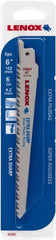 Lenox - 6" Long x 3/4" Thick, Bi-Metal Reciprocating Saw Blade - Straight Profile, 6 TPI, Toothed Edge - Exact Tooling