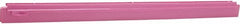 Vikan - 24" Rubber Blade Squeegee Refill - Double Edge, Pink, Plastic Holder - Exact Tooling