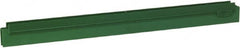 Vikan - 20" Rubber Blade Squeegee Refill - Double Edge, Green, Plastic Holder - Exact Tooling