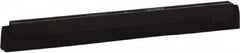 Vikan - 16" Foam Rubber Blade Squeegee Refill - Double Edge, Black, Plastic Holder - Exact Tooling