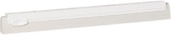Vikan - 16" Foam Rubber Blade Squeegee Refill - Double Edge, White, Plastic Holder - Exact Tooling