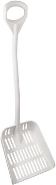 Vikan - 14-3/4" High Square Plastic Shovel - 32-5/8" Long D-Grip Handle - Exact Tooling