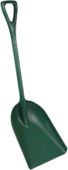 Remco - 17-1/8" High Square Plastic Shovel - 27" Long D-Grip Handle - Exact Tooling
