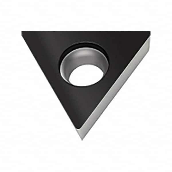 Walter - TPMW RK6 Grade WKK20S Turning Insert - TiCN+Al2O3+(TiCN) Finish, 60° Triangle, 6.35mm Inscr Circle, 2.38mm Thick, 0.4mm Corner Radius - Exact Tooling