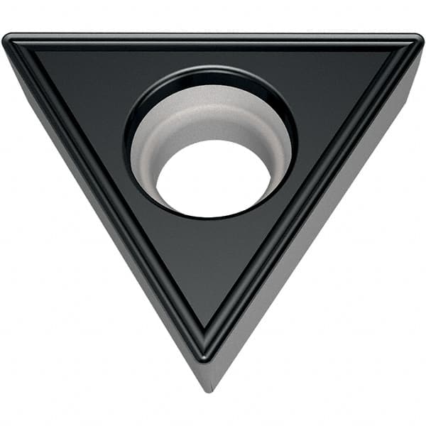 Walter - TCMT FM6 Grade WSM30S Turning Insert - TiAlN+Al2O3+(Al) Finish, 60° Triangle, 9.53mm Inscr Circle, 3.97mm Thick, 0.4mm Corner Radius - Exact Tooling