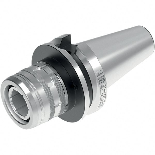 Seco - BT50 Taper Shank, 20mm Hole Diam x 48mm Nose Diam Milling Chuck - 63mm Projection, 53" TIR, - Exact Tooling