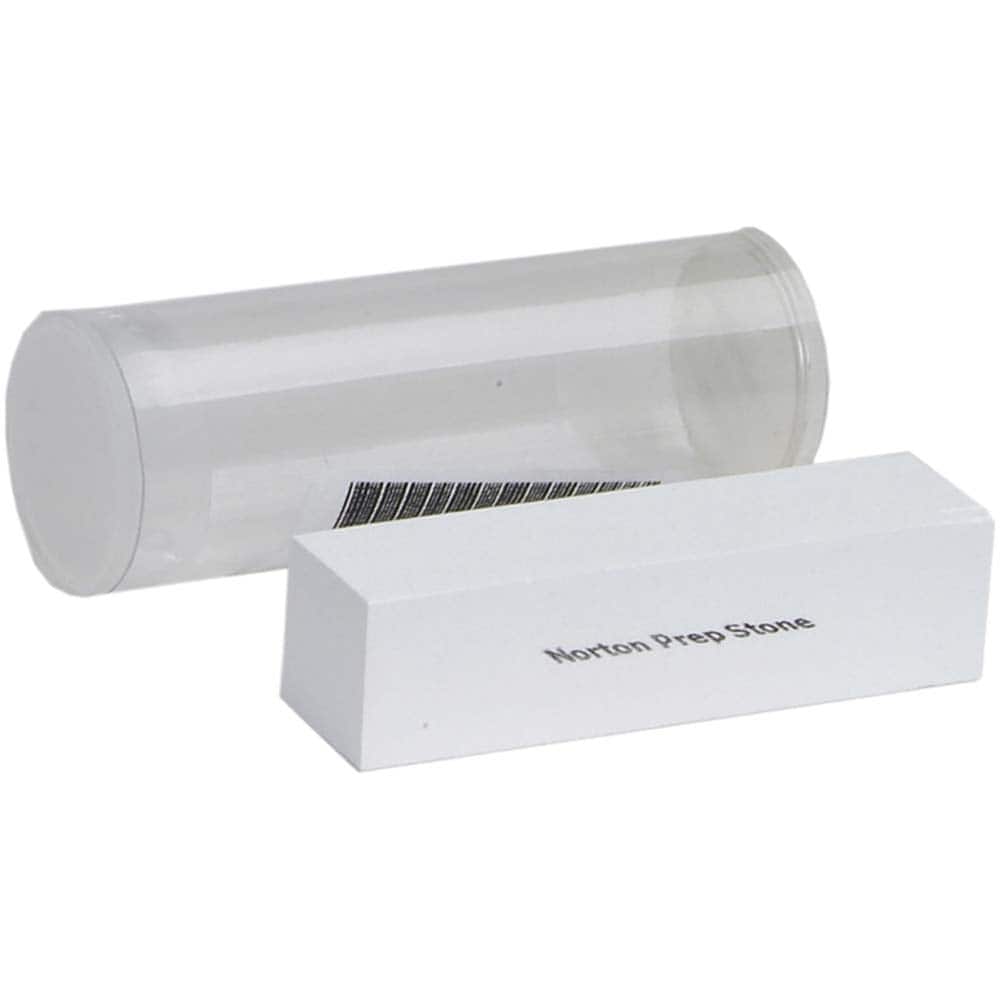 Norton - Sharpening Stones; Stone Material: Aluminum Oxide ; Overall Width/Diameter (Decimal Inch): 0.7874 ; Overall Length (Decimal Inch): 0.7874 ; Overall Thickness (Inch): 3 ; Grade: Extra Fine ; Shape: Square - Exact Tooling