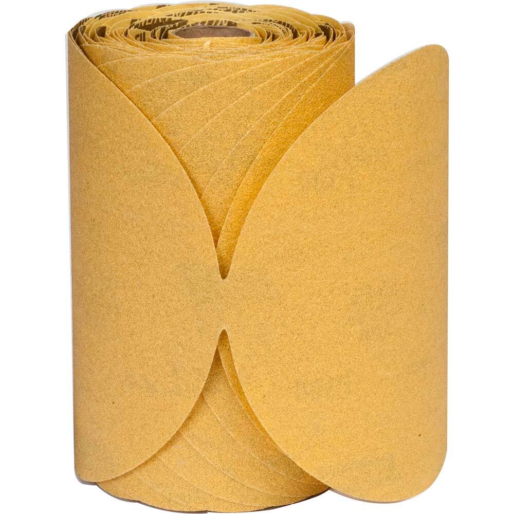 Norton - 6" Diam, 150 Grit Aluminum Oxide Adhesive PSA Disc - Exact Tooling