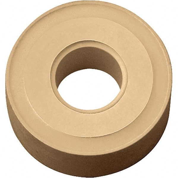 Kyocera - RNMG43 Grade CA025P Carbide Turning Insert - TiCN/Al2O3/TiN Finish, Round, 1/2" Inscr Circle, 3/16" Thick, 0" Corner Radius - Exact Tooling