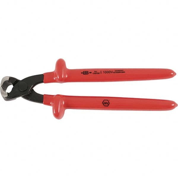 Wiha - 10" OAL, 4 AWG Capacity, Standard End Nipper - Exact Tooling