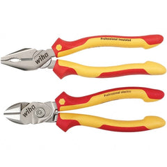 Wiha - Plier Sets Set Type: Combination Pliers; Cutting Pliers Number of Pieces: 2 - Exact Tooling