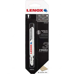 Lenox - Jig Saw Blades Blade Material: Bi-Metal Blade Length (Inch): 3-1/2 - Exact Tooling