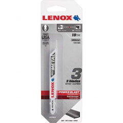 Lenox - Jig Saw Blades Blade Material: Bi-Metal Blade Length (Inch): 3-5/8 - Exact Tooling