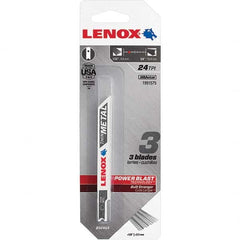 Lenox - Jig Saw Blades Blade Material: Bi-Metal Blade Length (Inch): 3-5/8 - Exact Tooling
