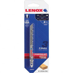 Lenox - Jig Saw Blades Blade Material: Bi-Metal Blade Length (Inch): 4 - Exact Tooling