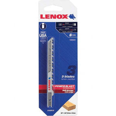 Lenox - Jig Saw Blades Blade Material: Bi-Metal Blade Length (Inch): 4 - Exact Tooling