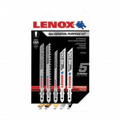 Lenox - Jig Saw Blade Sets Blade Material: Bi-Metal Minimum Blade Length (Inch): 3-5/8 - Exact Tooling