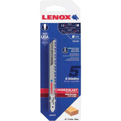 Lenox - Jig Saw Blades Blade Material: Bi-Metal Blade Length (Inch): 4 - Exact Tooling