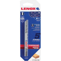 Lenox - Jig Saw Blades Blade Material: Bi-Metal Blade Length (Inch): 4 - Exact Tooling