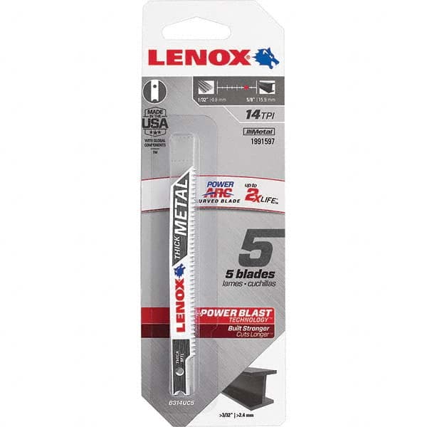 Lenox - Jig Saw Blades Blade Material: Bi-Metal Blade Length (Inch): 3-5/8 - Exact Tooling