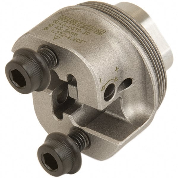 Seco - 40mm Body Diam, Manual Rough Boring Head - 45mm to 56mm Bore Diam - Exact Tooling