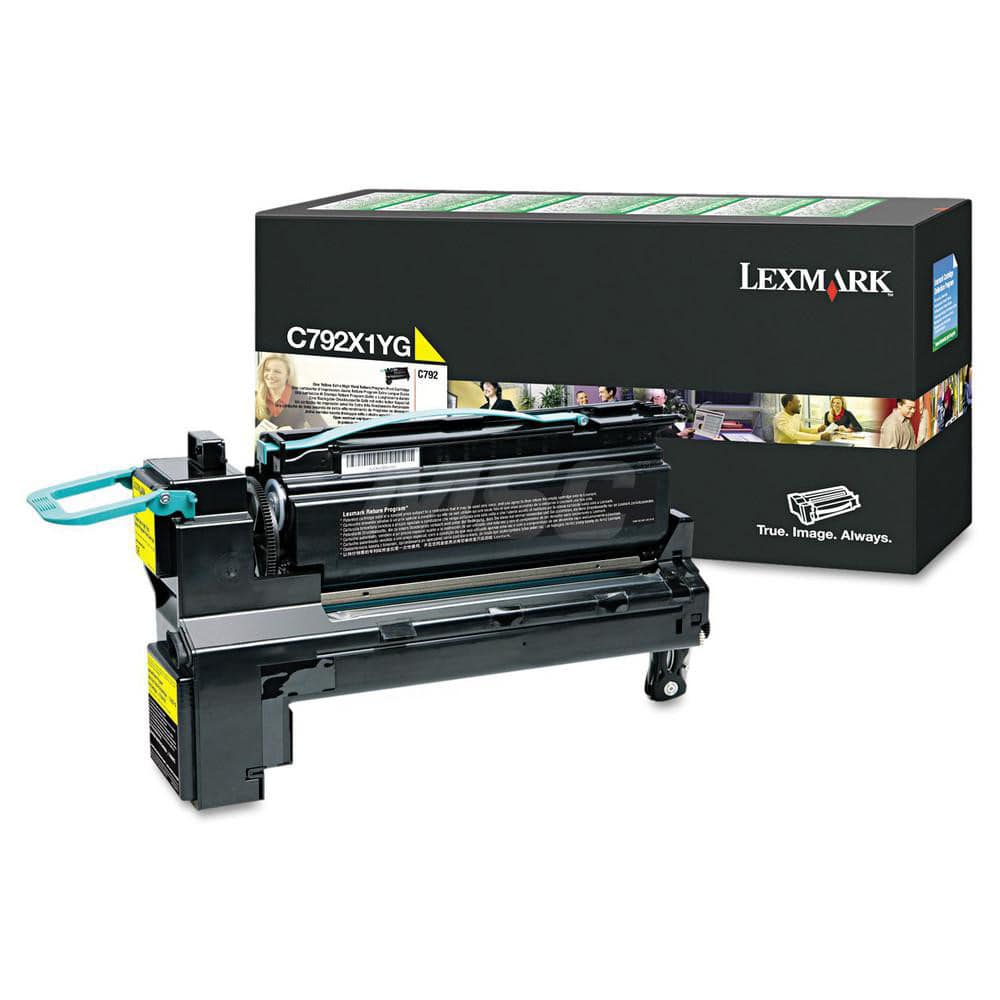 Lexmark - Office Machine Supplies & Accessories; Office Machine/Equipment Accessory Type: Toner Cartridge ; For Use With: Lexmark C792de; C792dhe; C792dte; C792e ; Color: Yellow - Exact Tooling