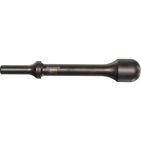 Mayhew - 1" Head Width, 6" OAL, Pneumatic Hammer - Round Drive, Round Shank, Steel - Exact Tooling