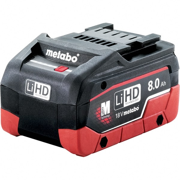 Metabo - 18 Volt Lithium-Ion Power Tool Battery - 8 Ahr Capacity, 160 min Charge Time, Series 18V LiHD - Exact Tooling