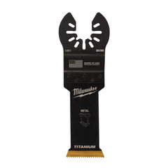 Milwaukee Tool - Rotary & Multi-Tool Accessories; Accessory Type: Multi-Material Blade ; For Use With: Multi-Tools ; Includes: 1-1/8" TITANIUM BI-METAL METAL BLADE ; Maximum RPM: 0.000 ; Color: Silver ; Tooth Style: End Cut - Exact Tooling