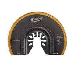 Milwaukee Tool - Rotary & Multi-Tool Accessories; Accessory Type: Blade ; For Use With: Multi-Tools ; Includes: 3-1/2" TITANIUM BI-METAL SEGMENTED BLADE ; Maximum RPM: 0.000 ; Tooth Style: End Cut ; Head Diameter (Inch): 3-1/2 - Exact Tooling