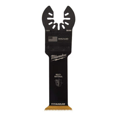Milwaukee Tool - Rotary & Multi-Tool Accessories; Accessory Type: Multi-Material Blade ; For Use With: Multi-Tools ; Includes: 1-1/4" TITANIUM BI-METAL WOOD W/NAILS BLADE ; Maximum RPM: 0.000 ; Color: Black ; Tooth Style: End Cut - Exact Tooling
